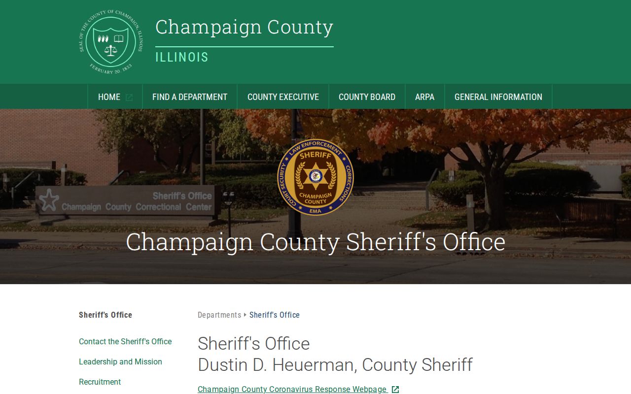 Champaign County Sheriff corrections overview